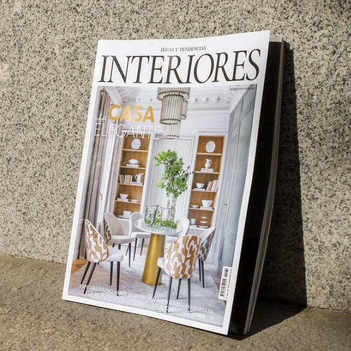 revista de interiorismo con publicación de nuestra lampara
